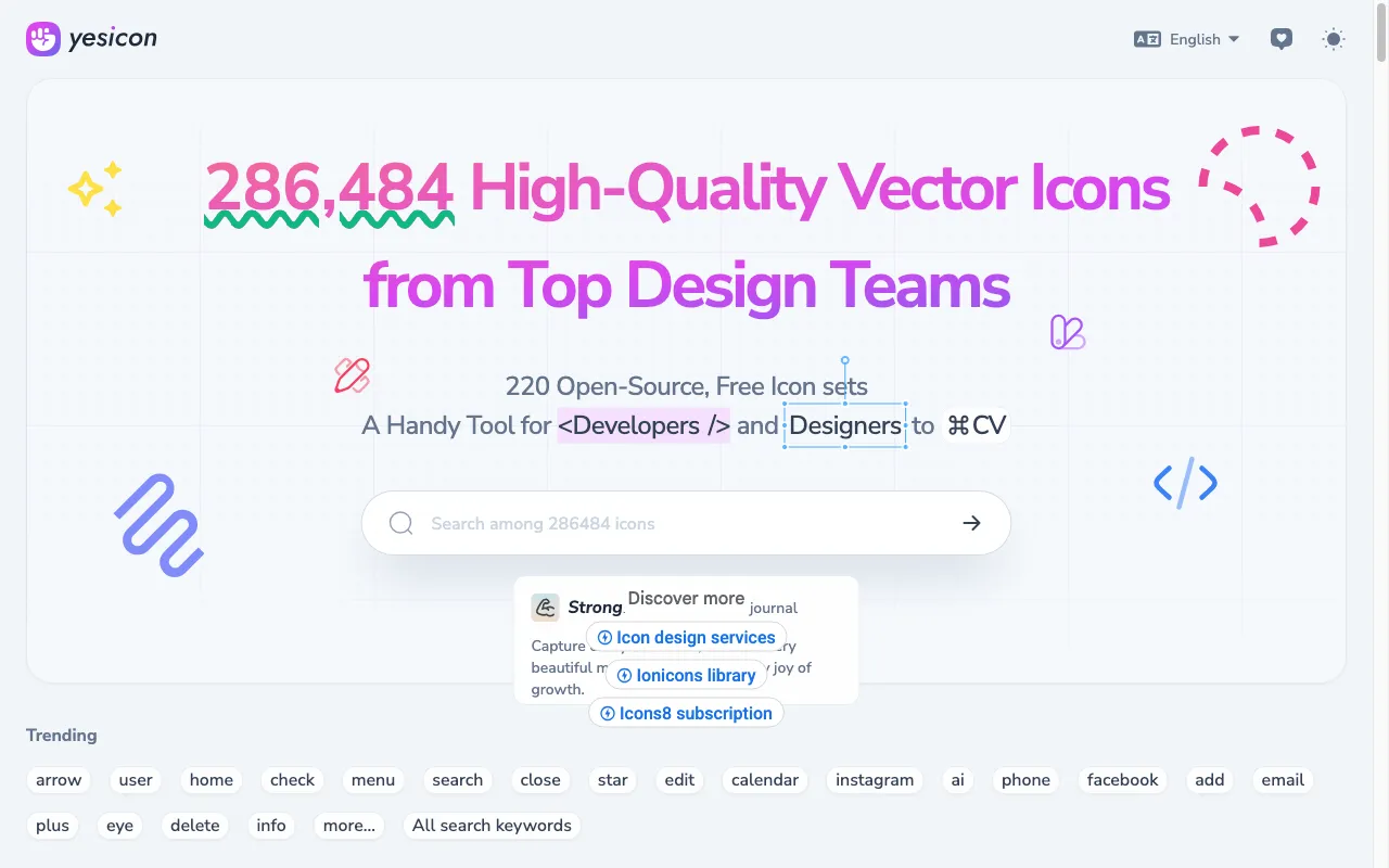 Yesicon — preview screenshot