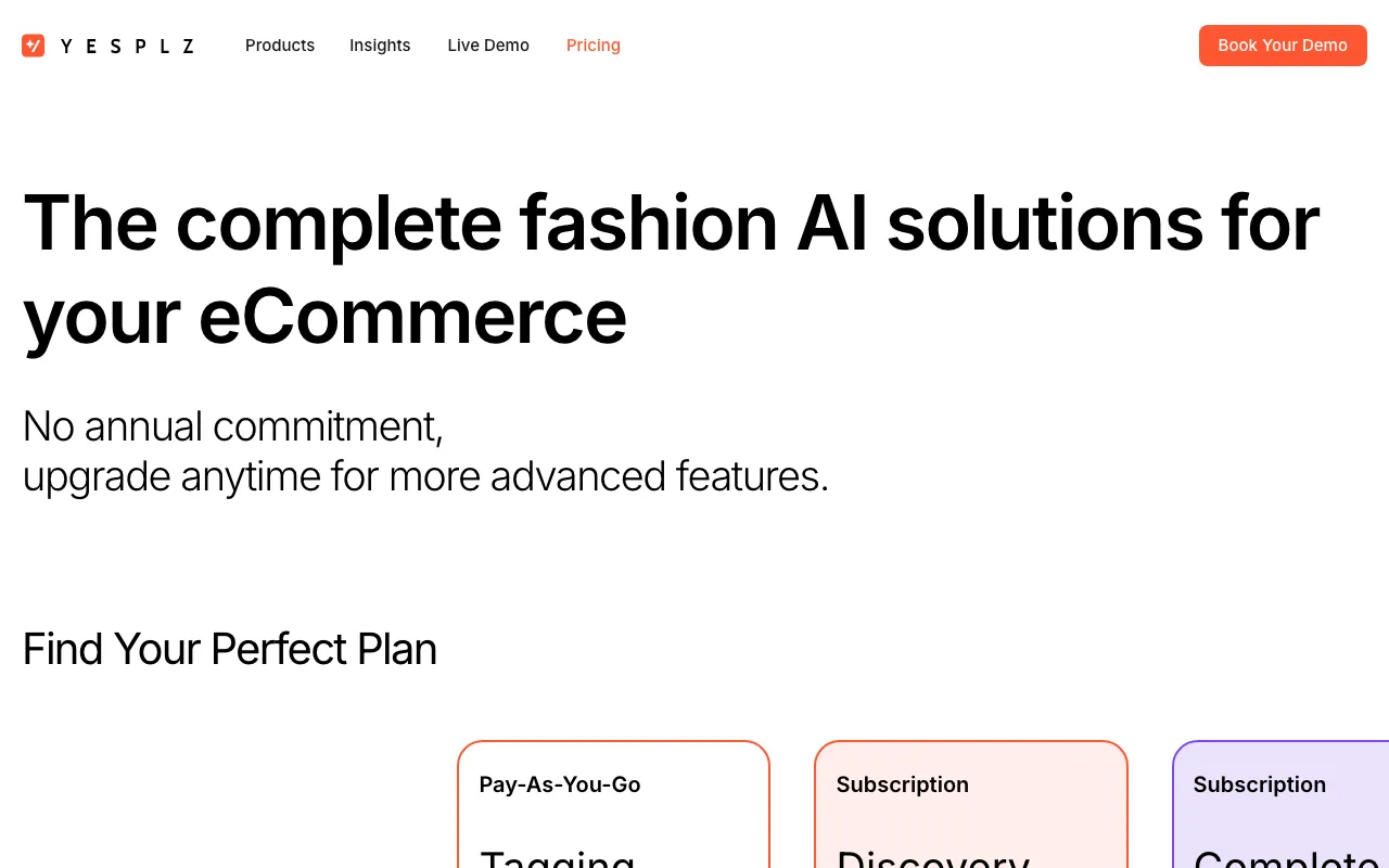 YesPlz — pricing page