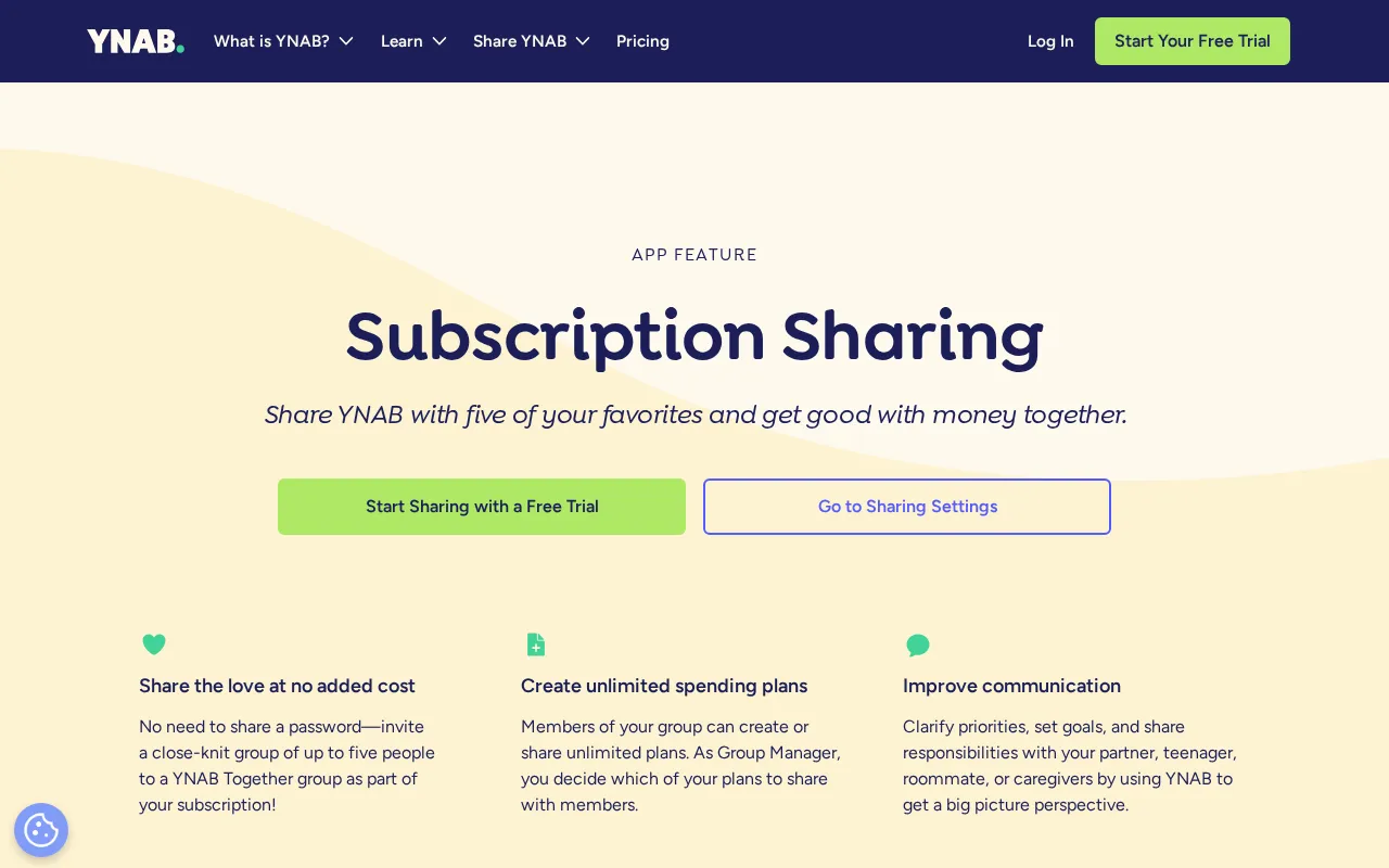 Ynab — pricing page