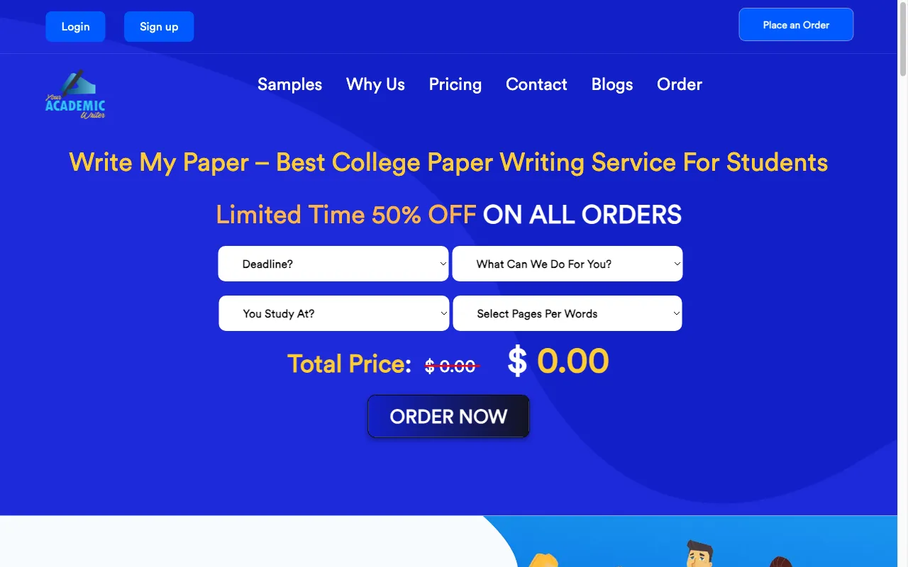Your Academic Writer — preview screenshot