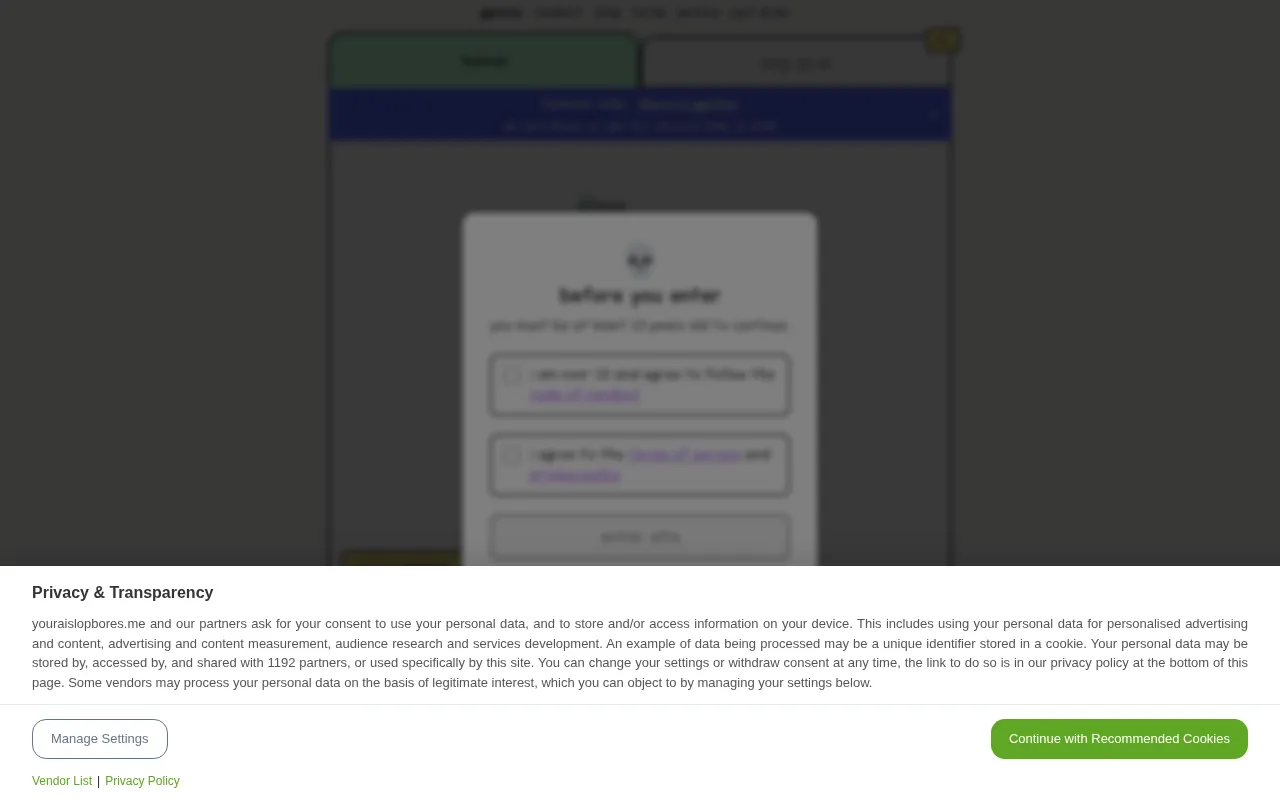 your ai slop bores me — preview screenshot