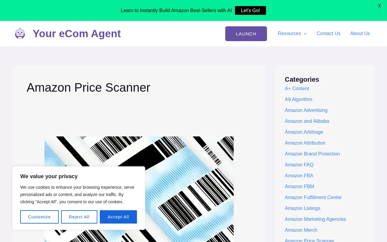 Your eCom Agent — pricing page