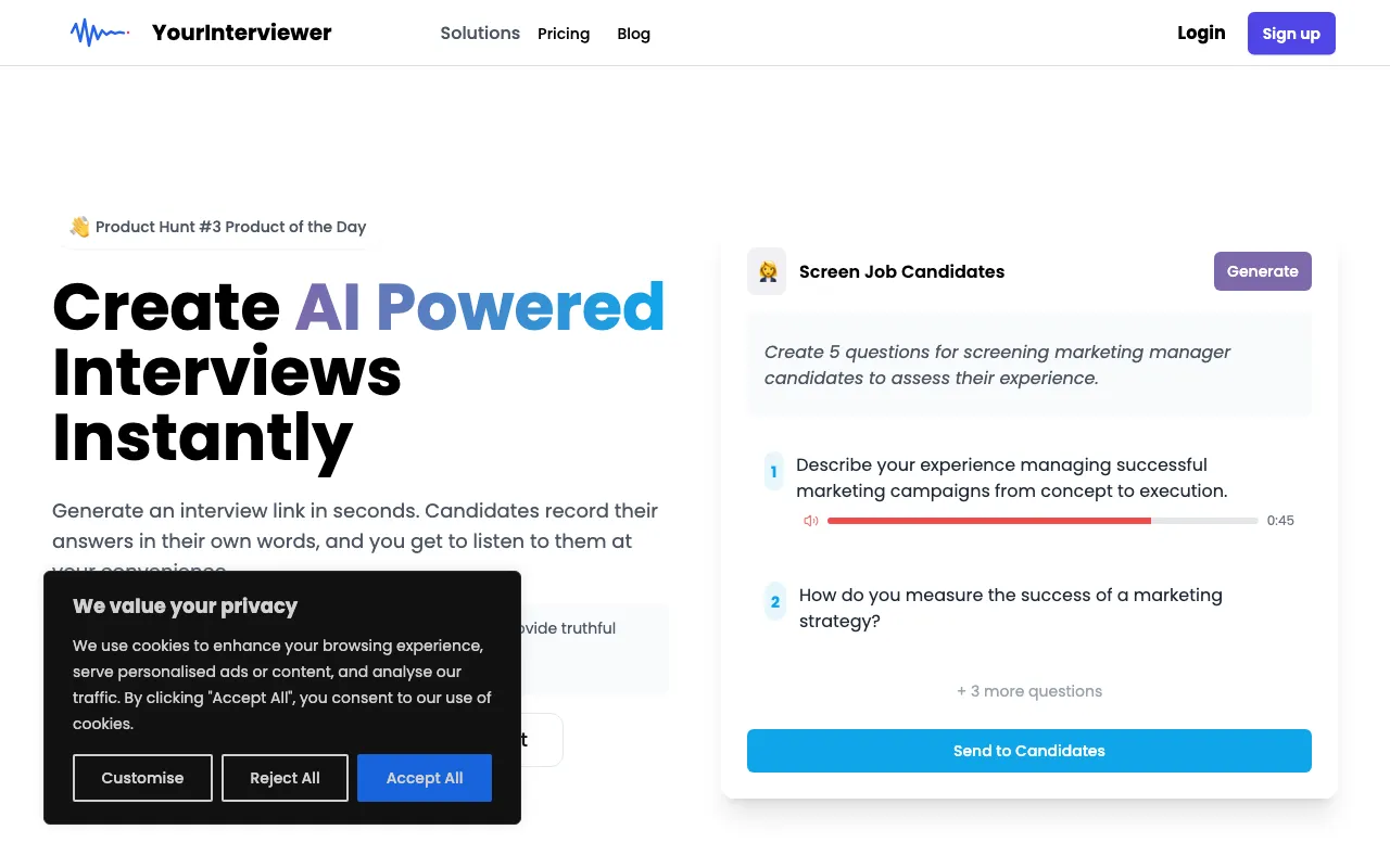 YourInterviewer — preview screenshot