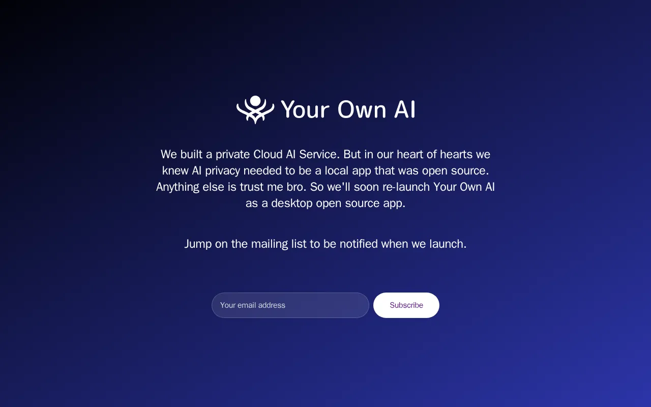 Your Own AI — preview screenshot