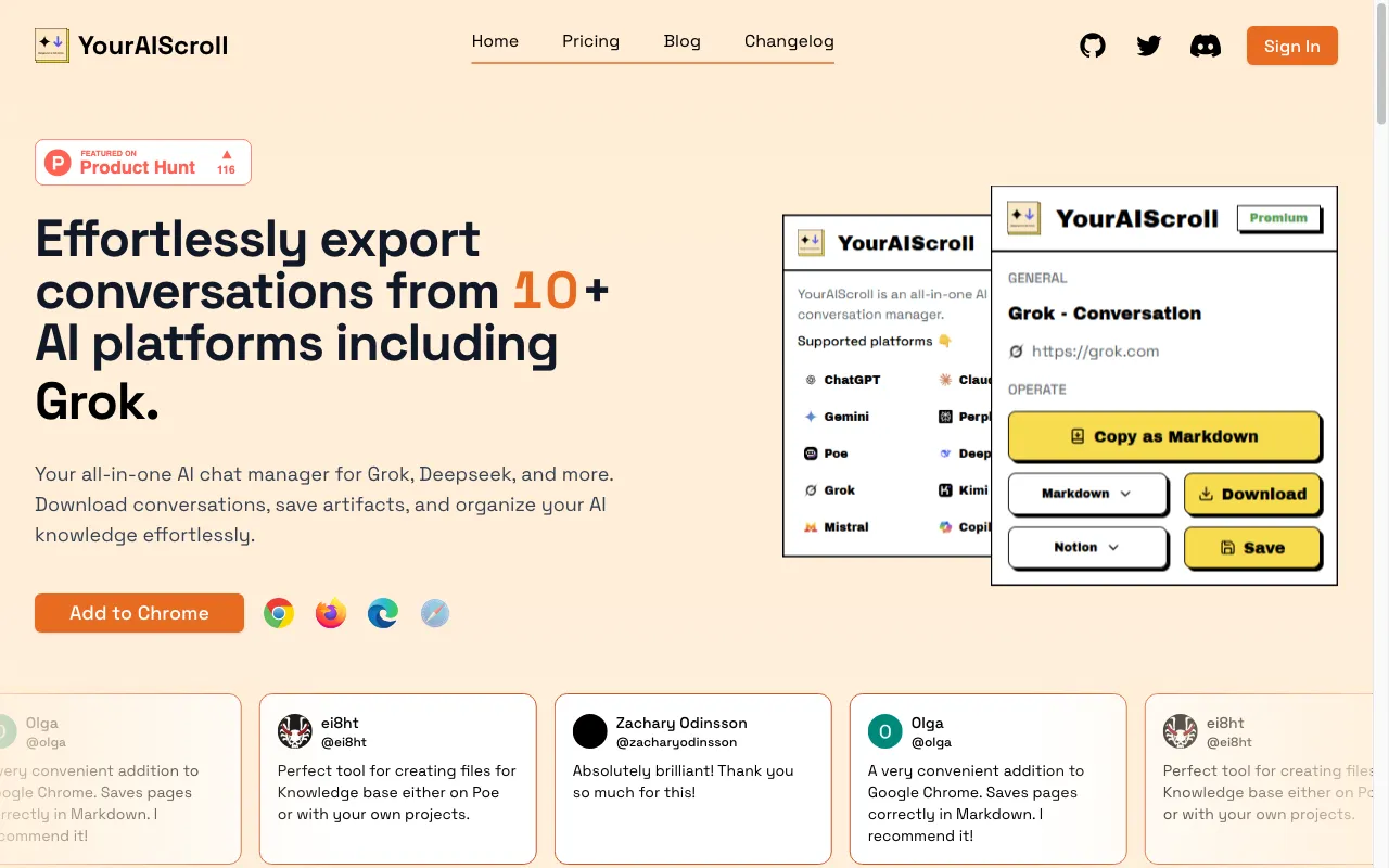 YourAIScroll — preview screenshot