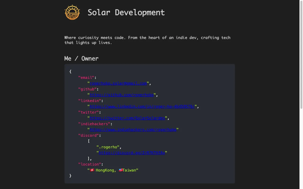 Solar Development — preview screenshot