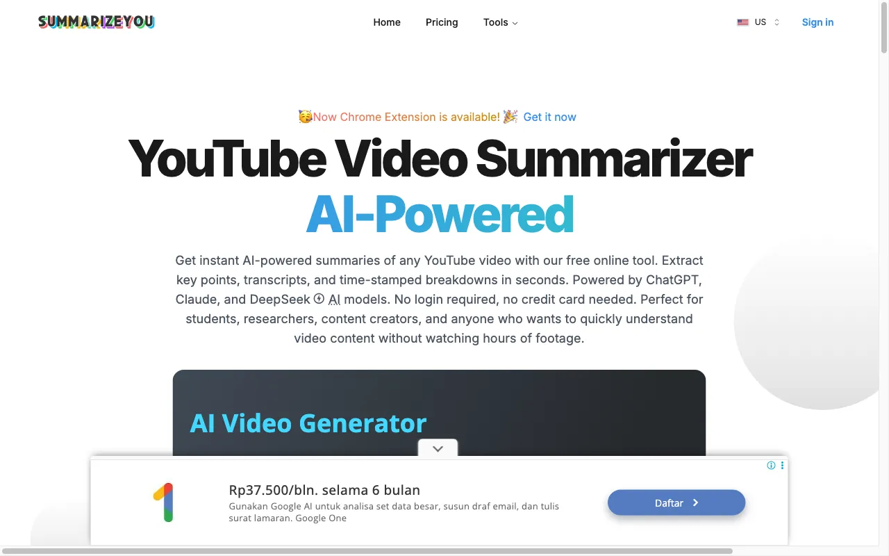 SummarizeYou — preview screenshot