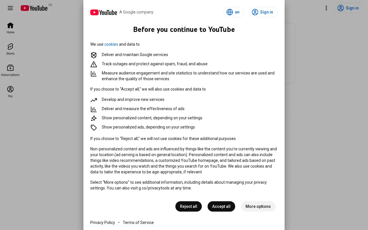 YouTube — preview screenshot