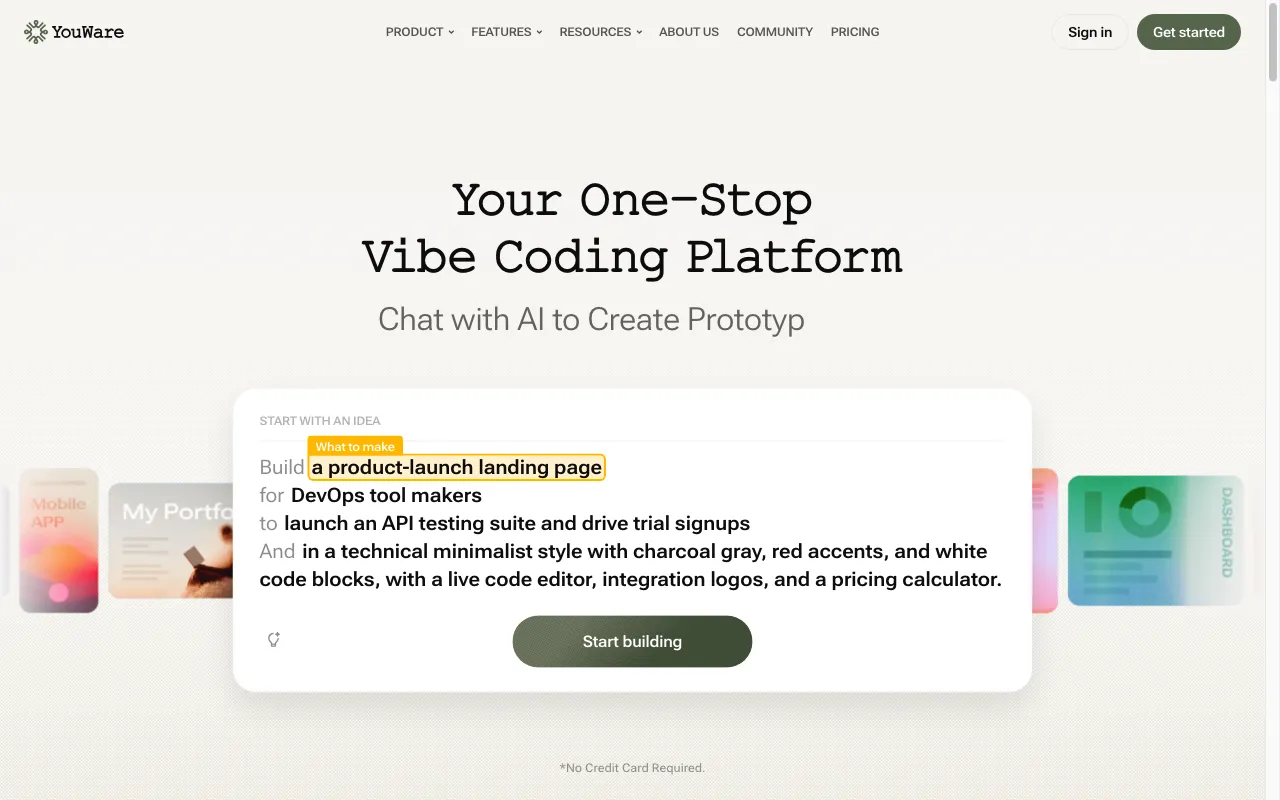 YouWare — preview screenshot
