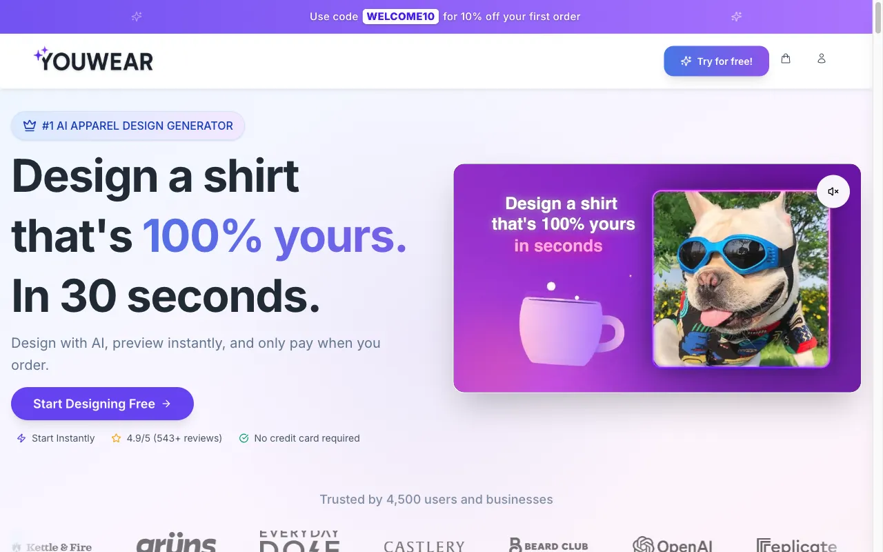 YouWear — preview screenshot