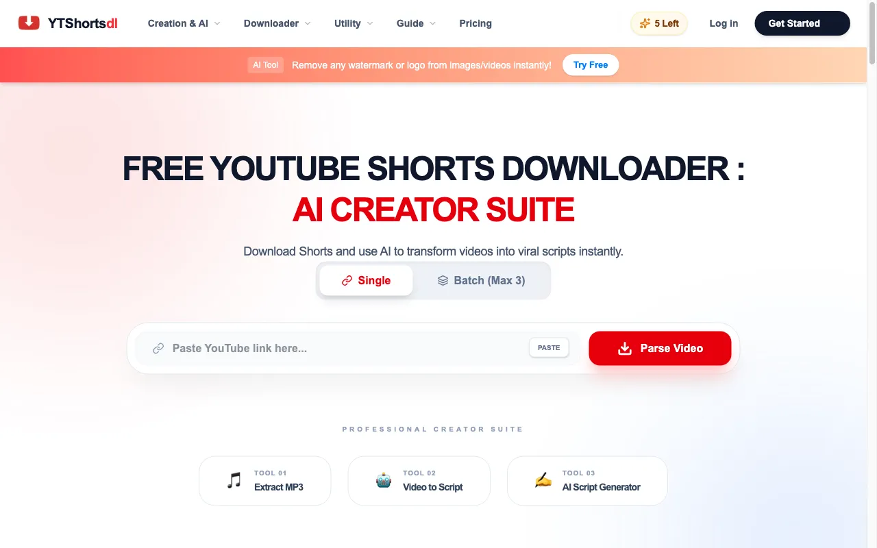 YTshortsdl.net — preview screenshot