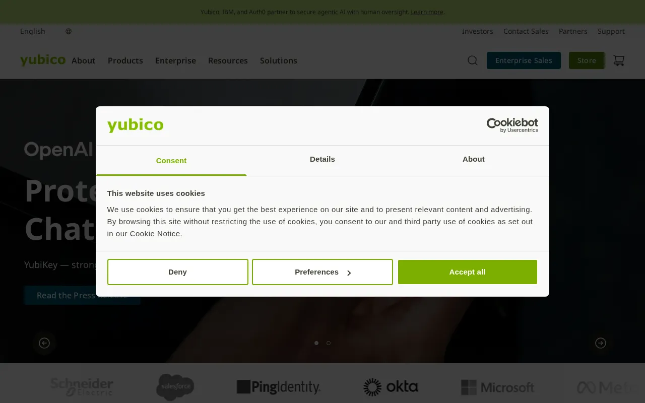 Yubico — preview screenshot