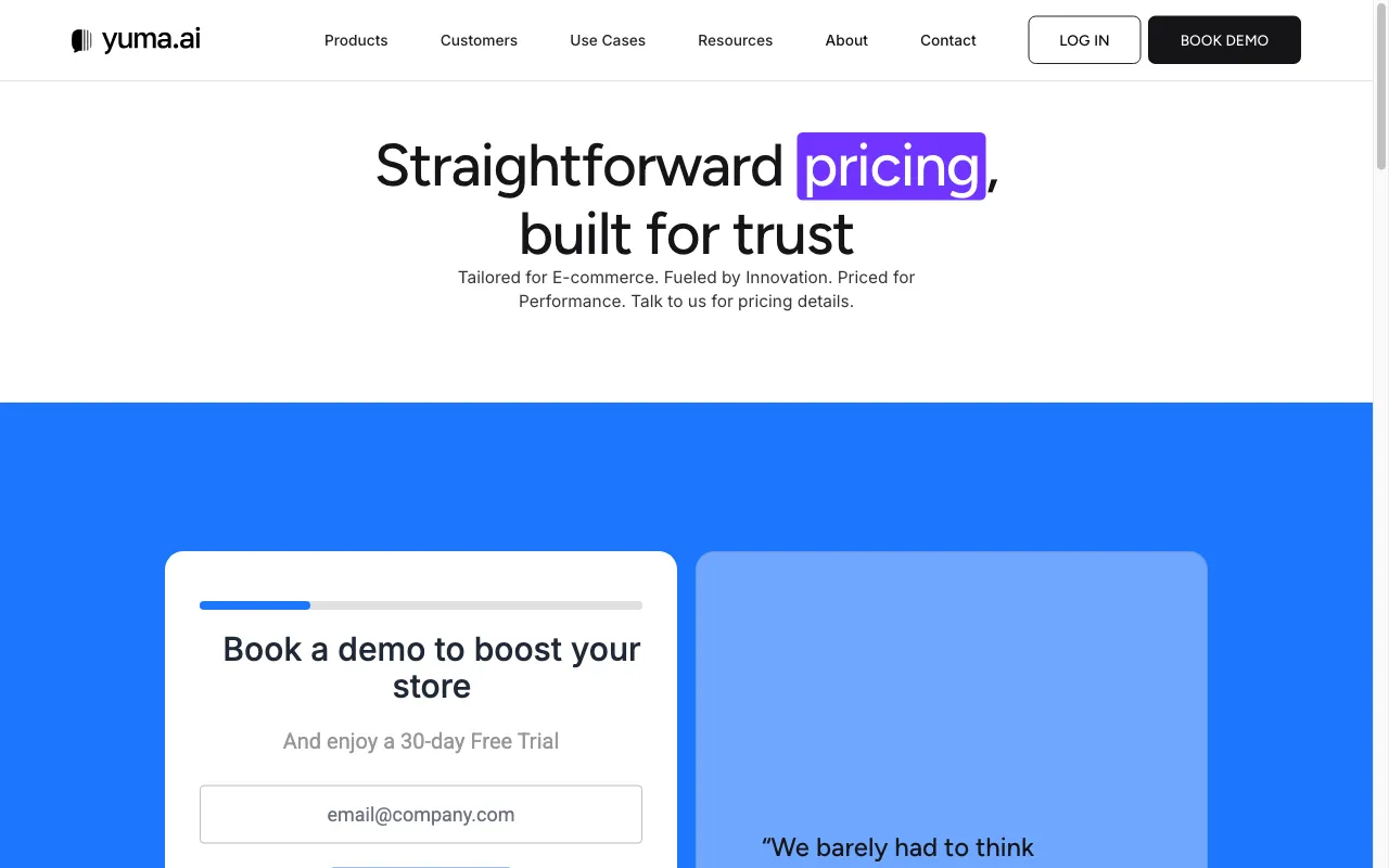 Yuma — pricing page