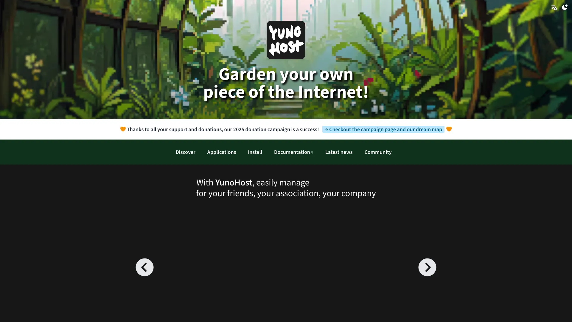 Yunohost — preview screenshot