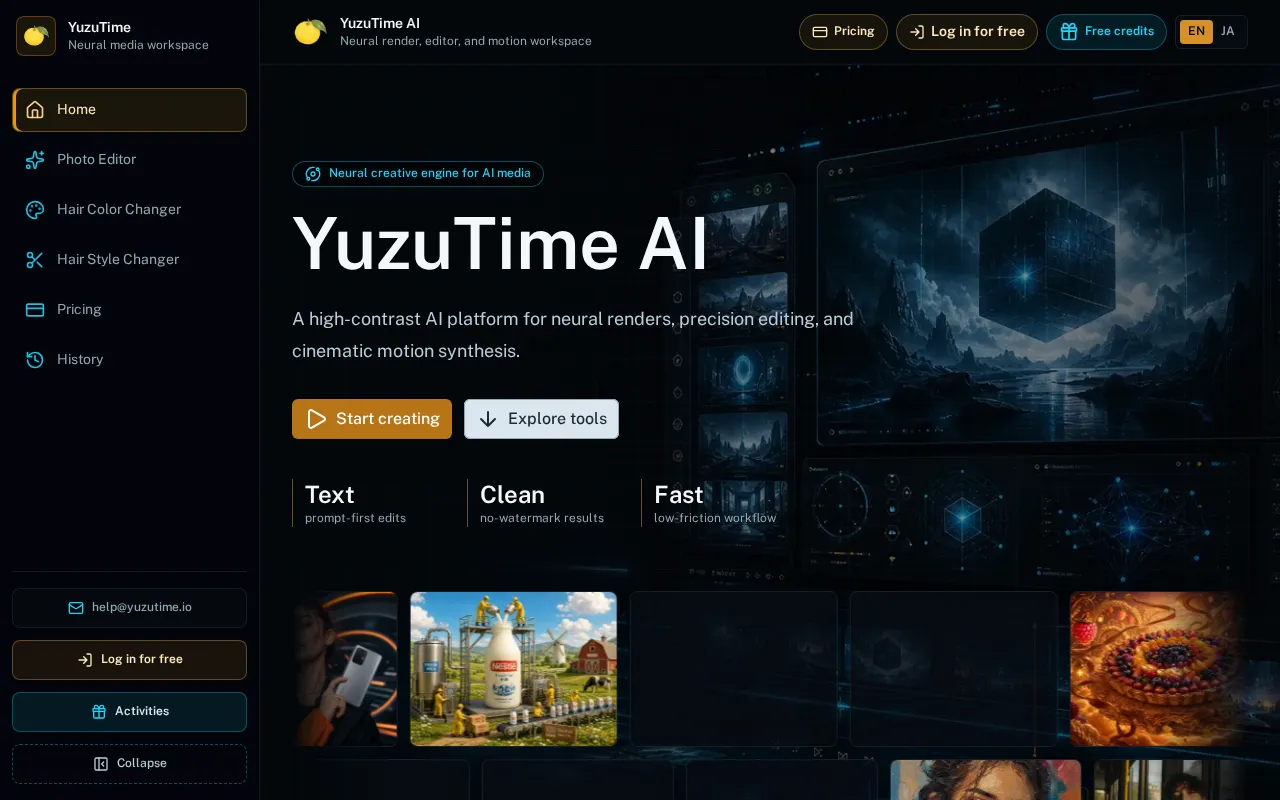 YuzuTime AI — preview screenshot