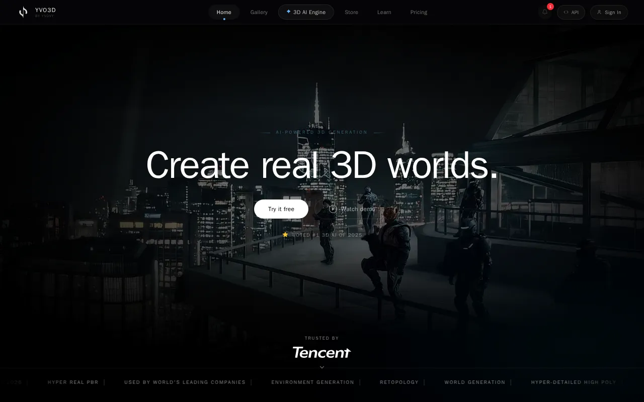 Yvo3D — preview screenshot