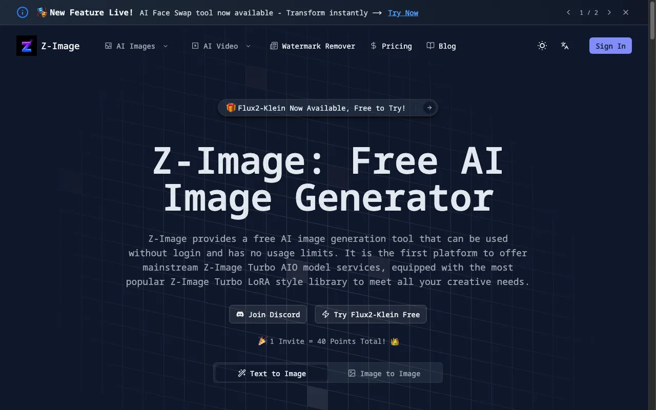 Z-Image — preview screenshot