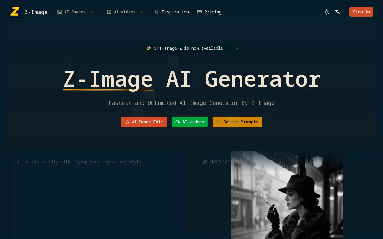 Z-Image.net — preview screenshot