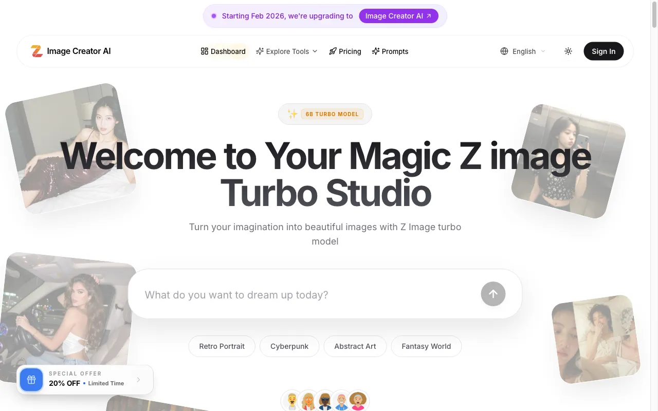 Z Image Turbo AI — preview screenshot
