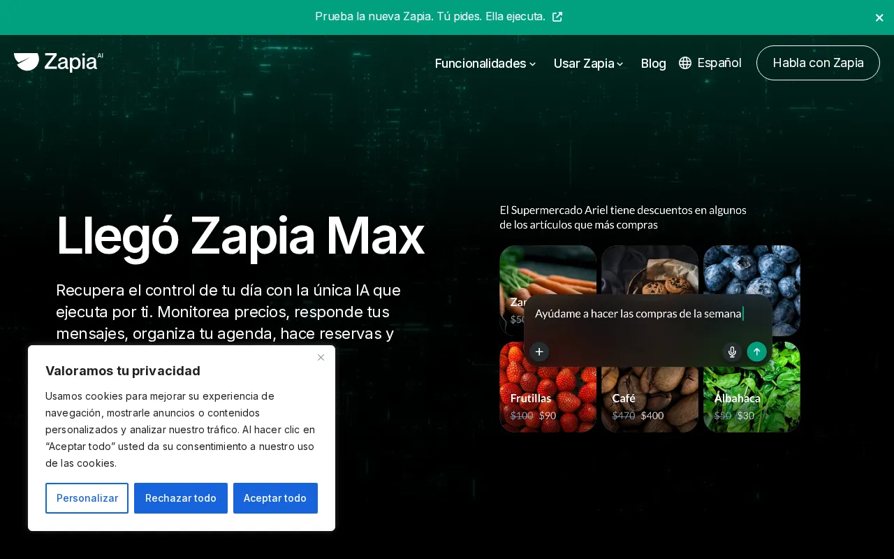 Zapia — preview screenshot