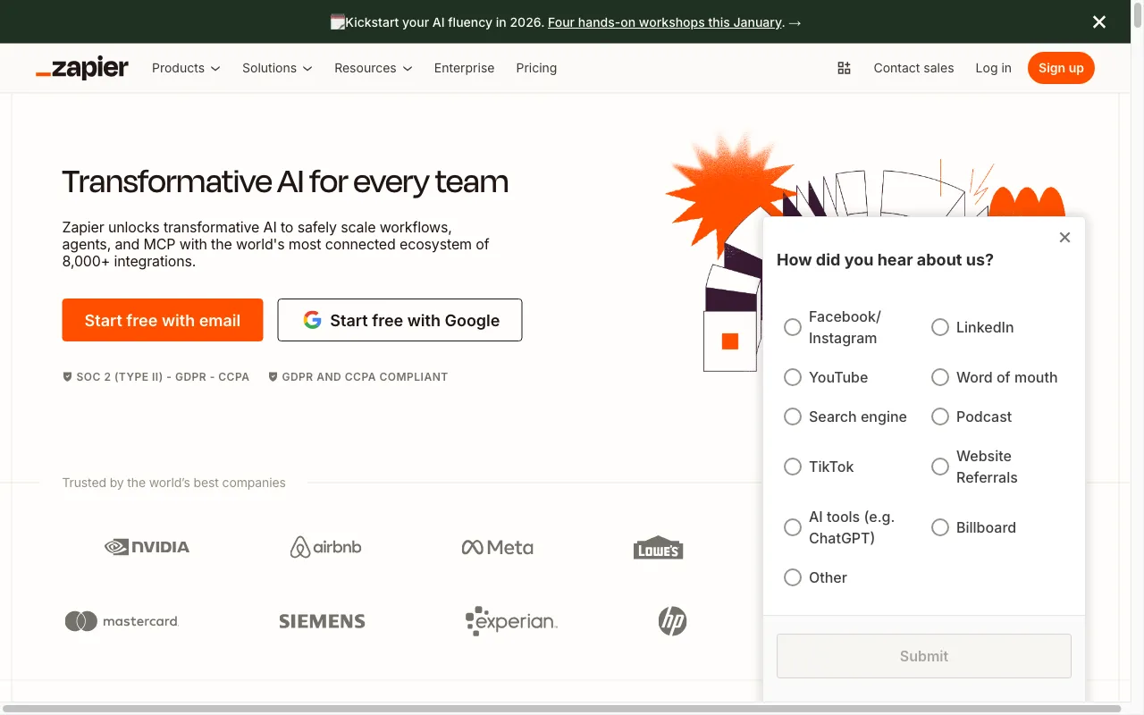 Zapier — preview screenshot