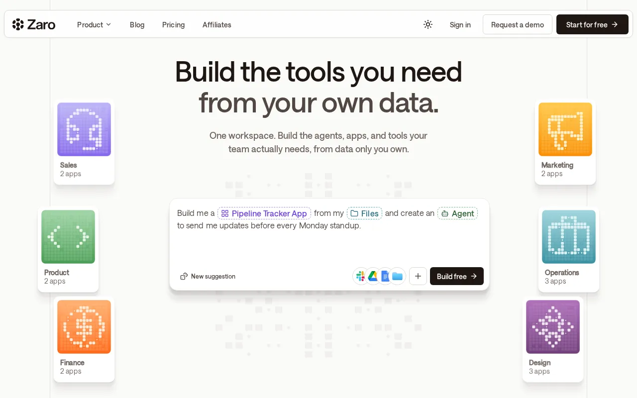 Zaro — preview screenshot