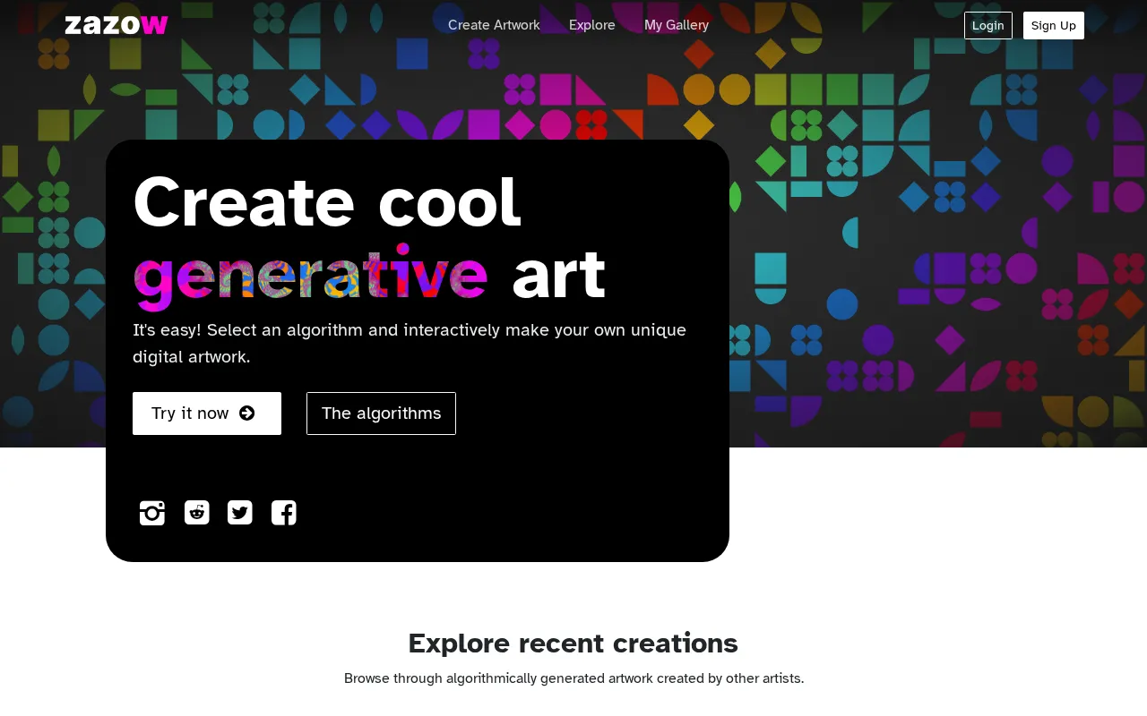 Zazow — pricing page