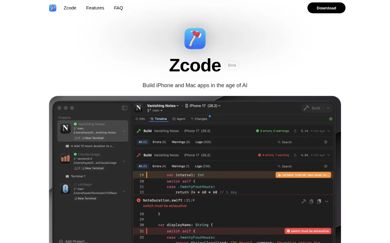 Zcode — preview screenshot