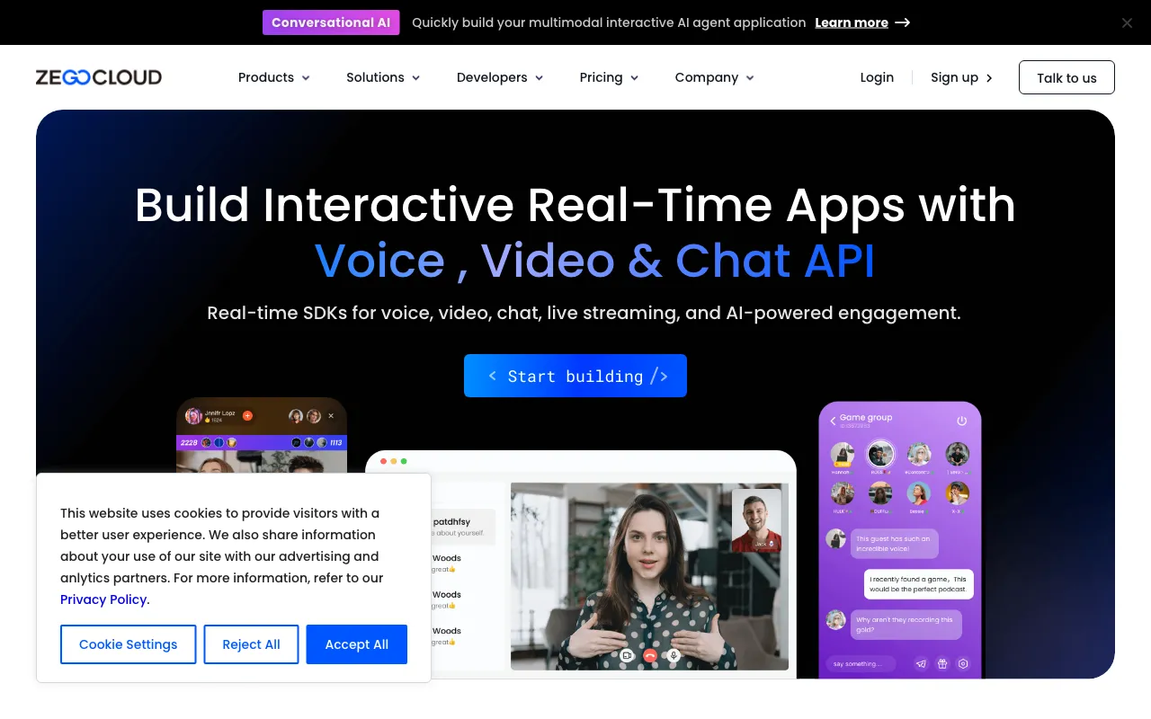 ZEGOCLOUD — preview screenshot