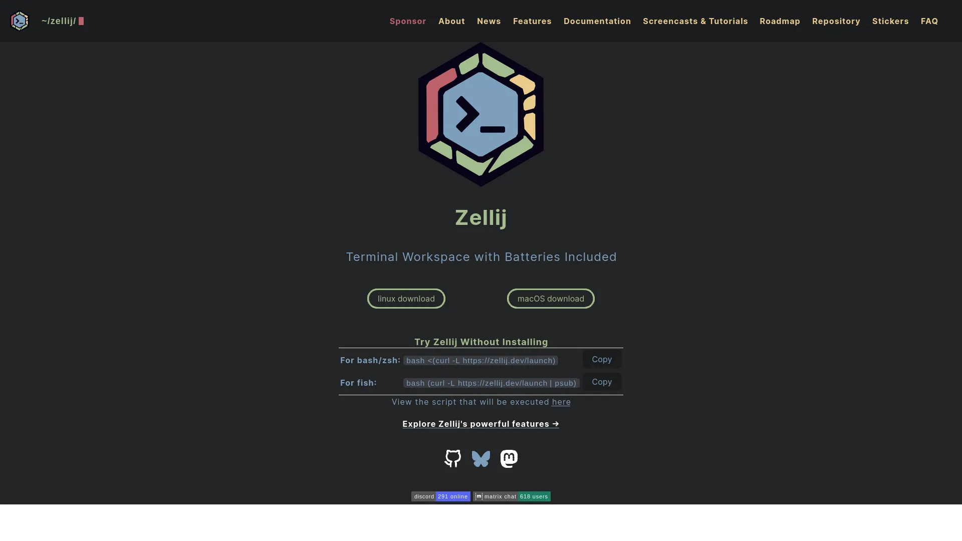 Zellij — preview screenshot
