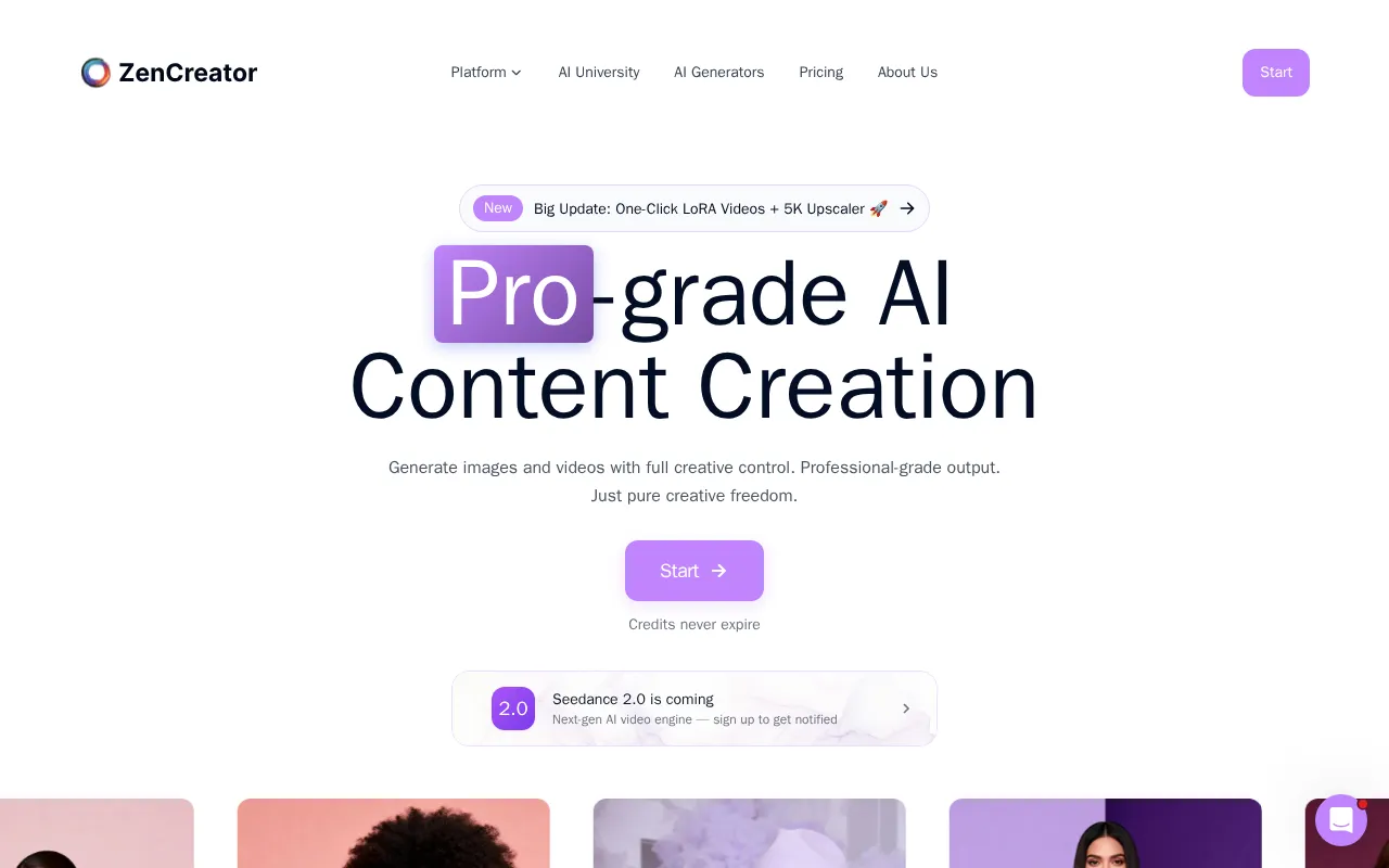 ZenCreator — preview screenshot