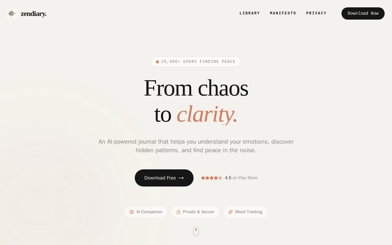 ZenDiary — preview screenshot