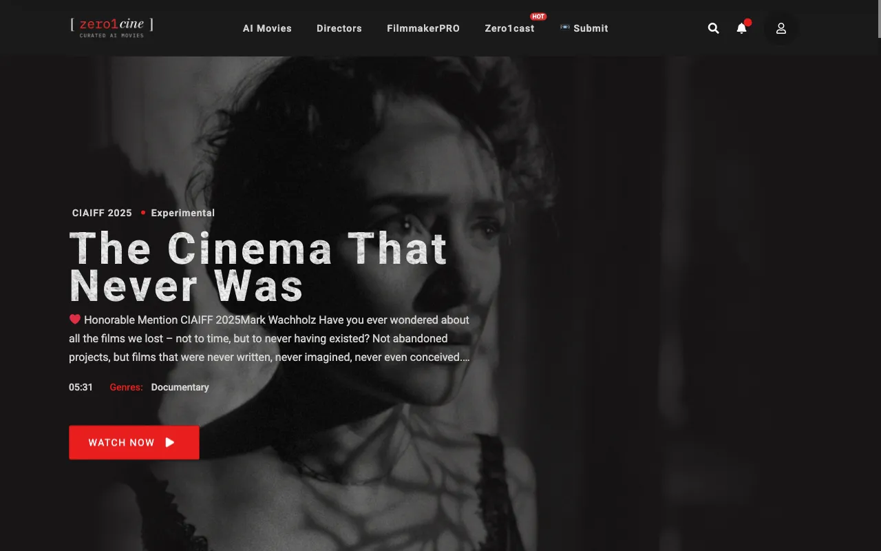 zero1cine — preview screenshot