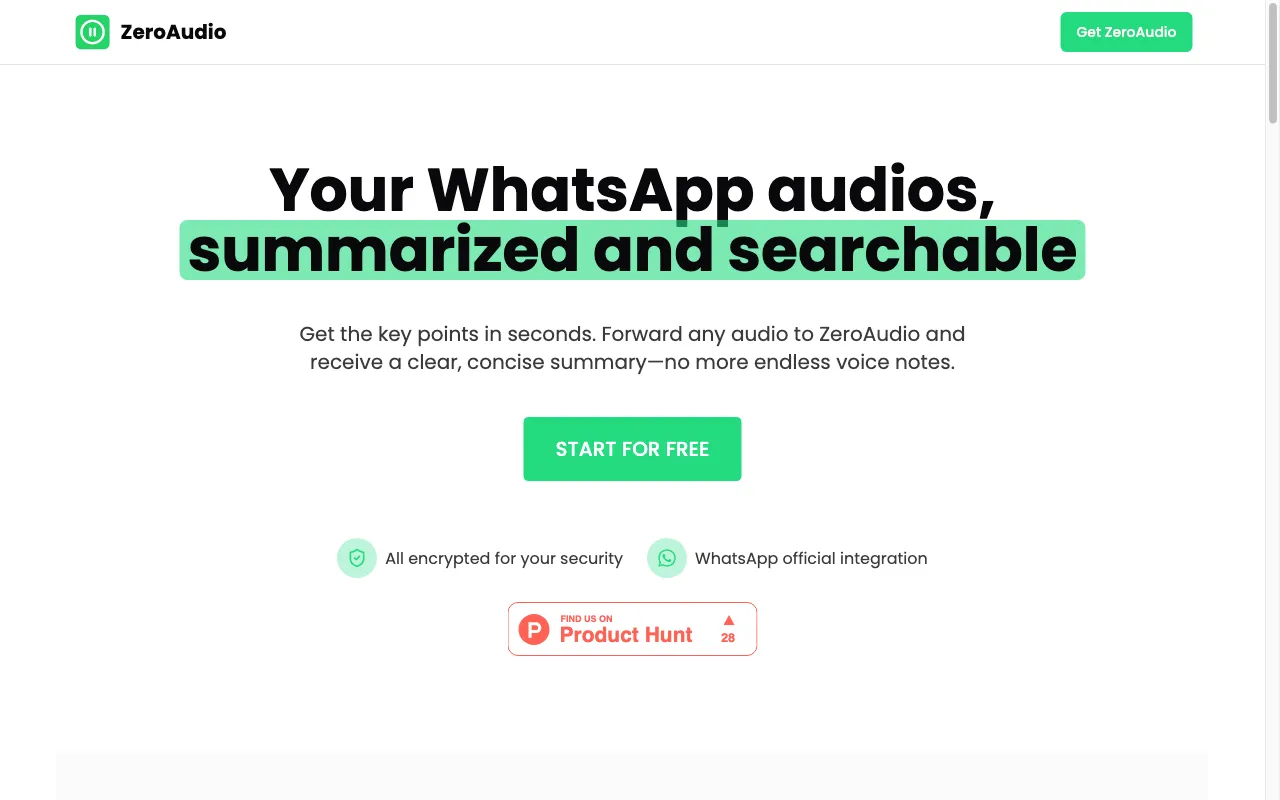 ZeroAudio — preview screenshot