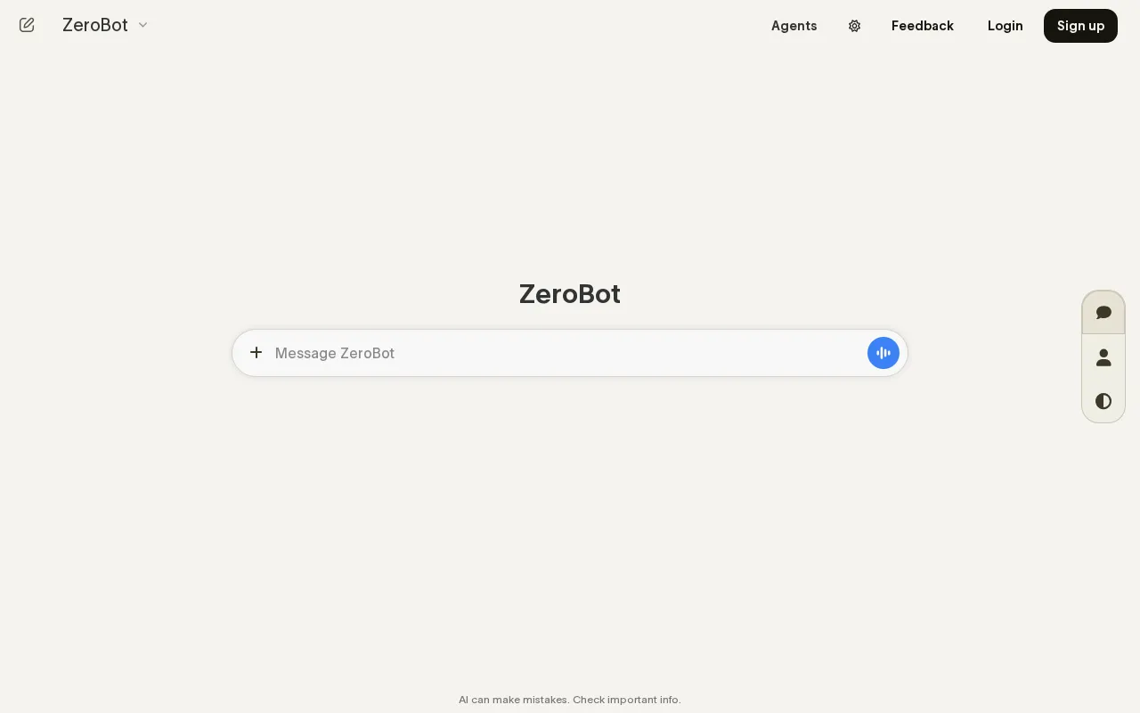 Zerobot — preview screenshot