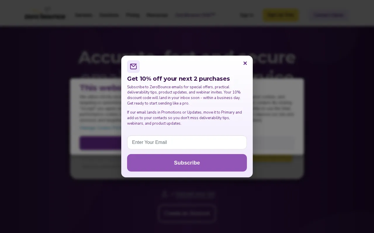 Zerobounce — preview screenshot