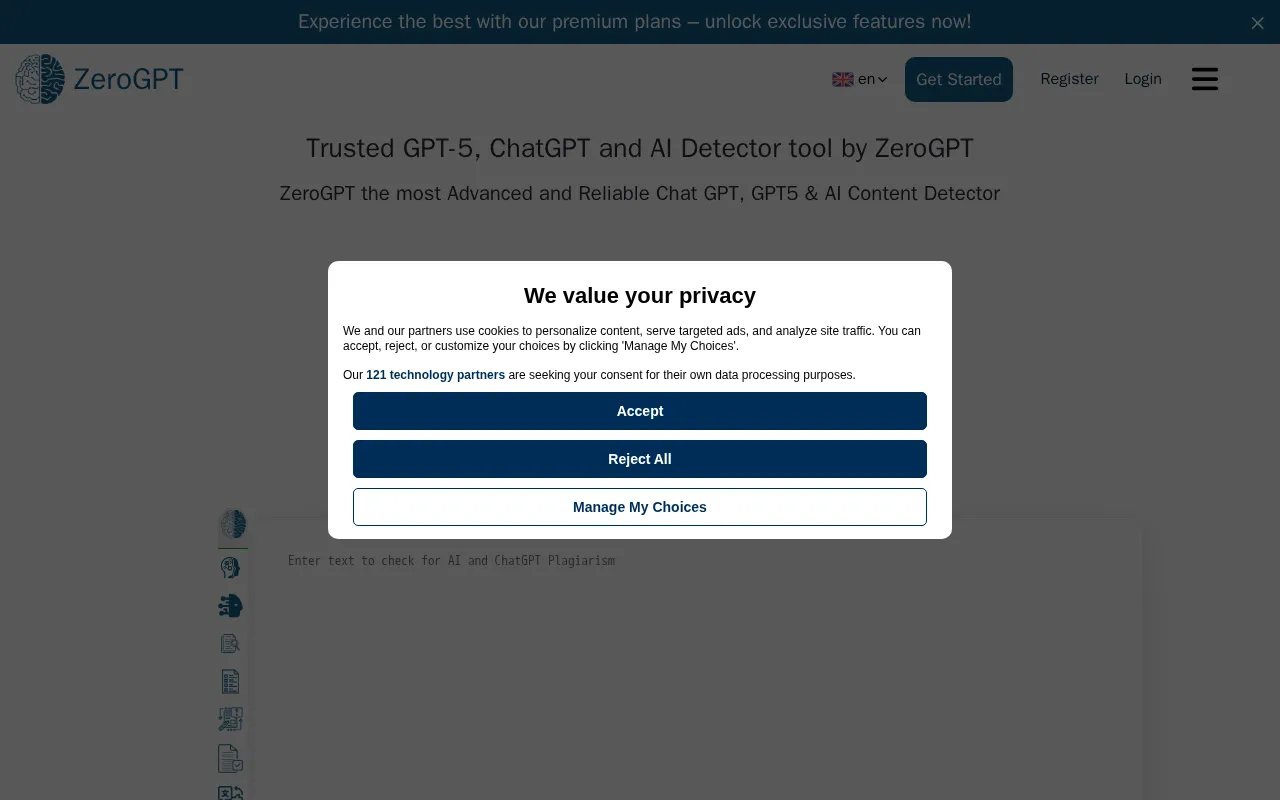 ZeroGPT — preview screenshot