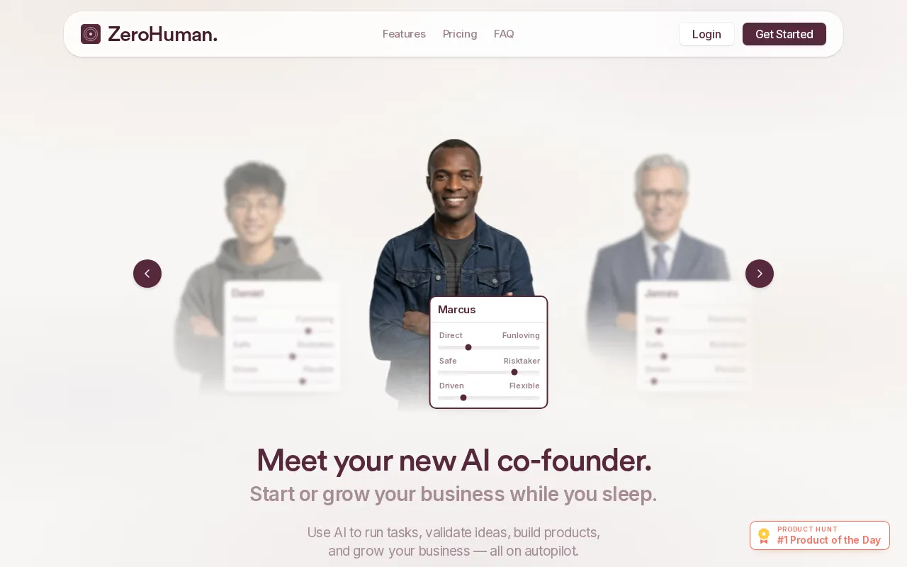 ZeroHuman. — preview screenshot