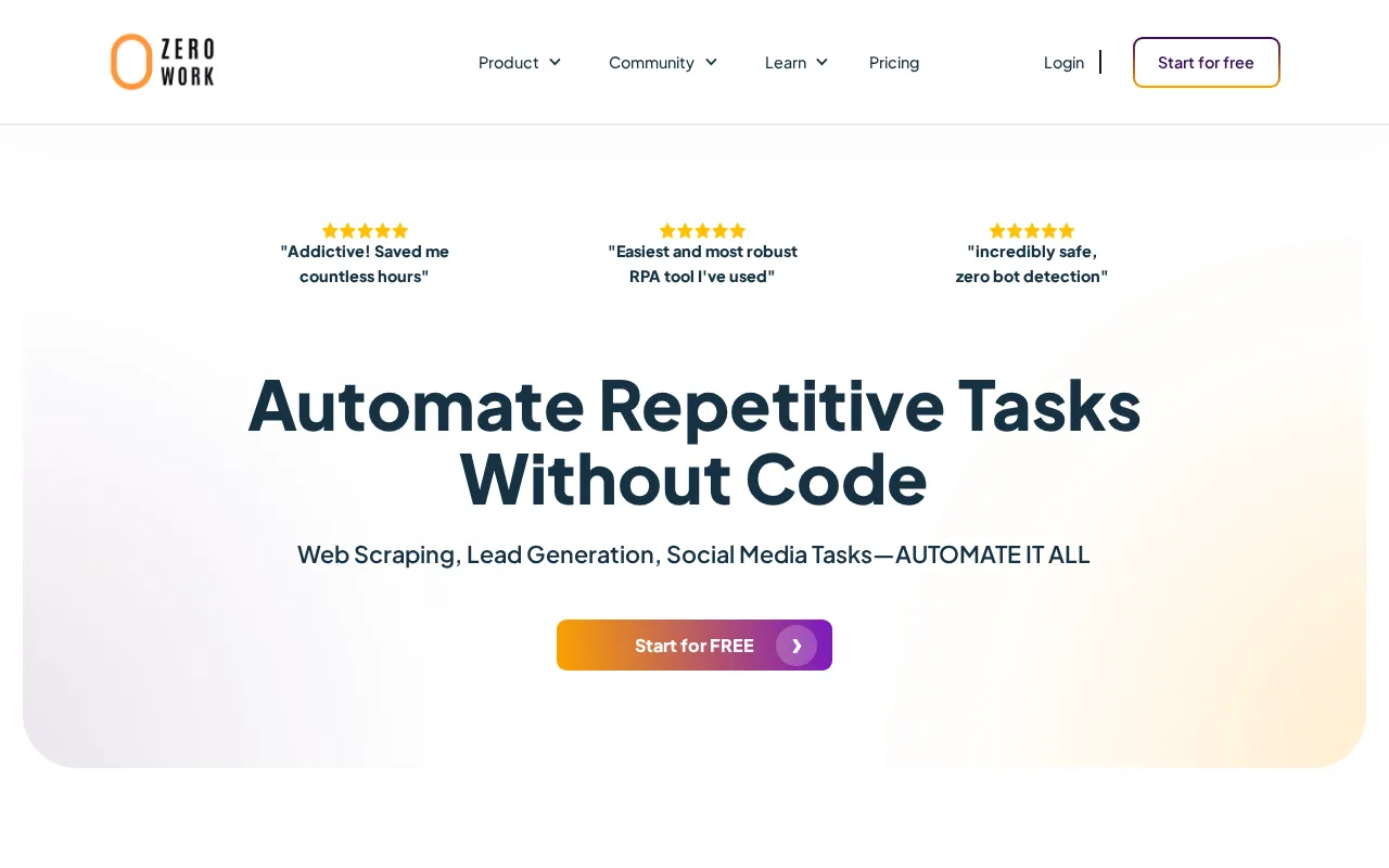 ZeroWork — preview screenshot
