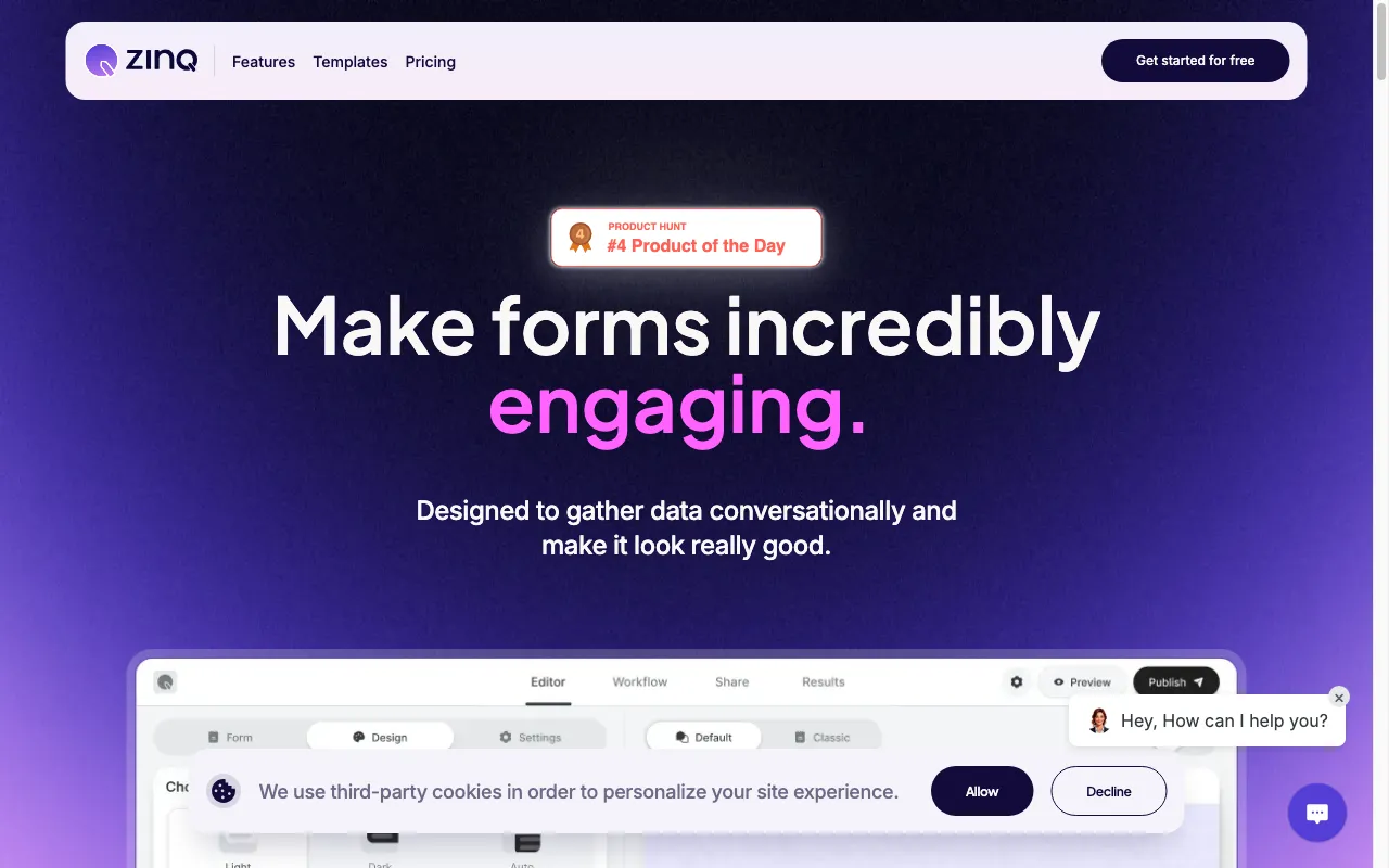 ZINQ AI — preview screenshot