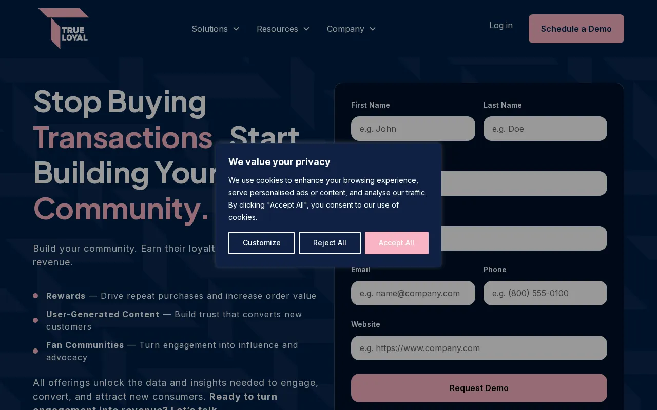 TrueLoyal — preview screenshot