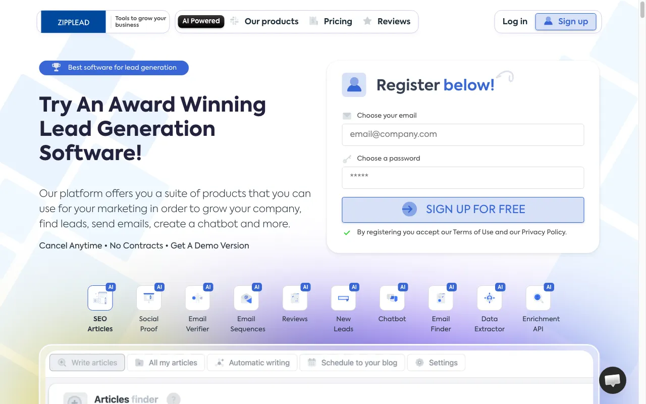 Zipplead — preview screenshot