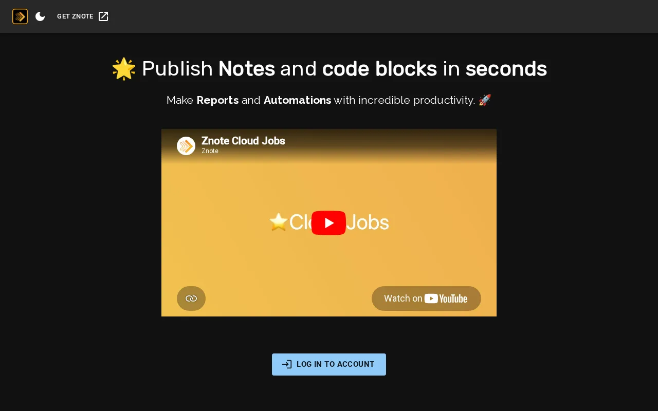 Znote Jobs — preview screenshot