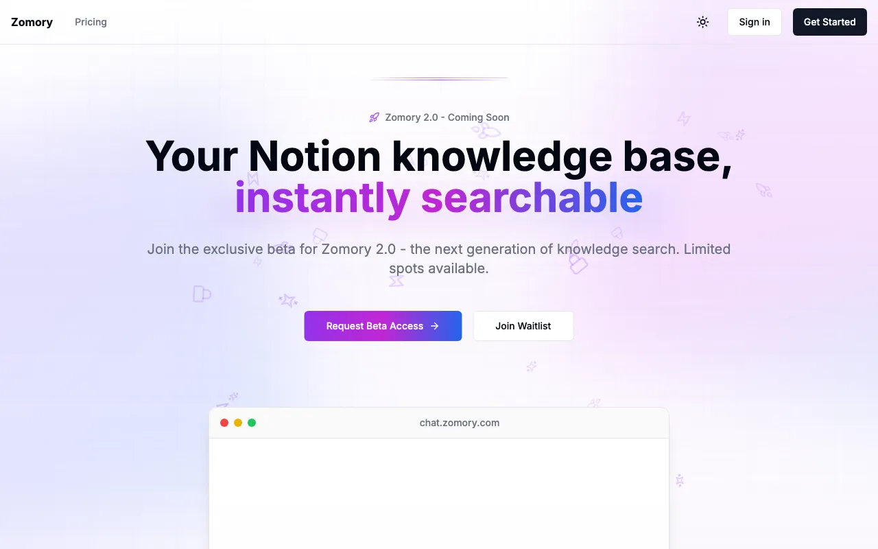 Zomory — preview screenshot