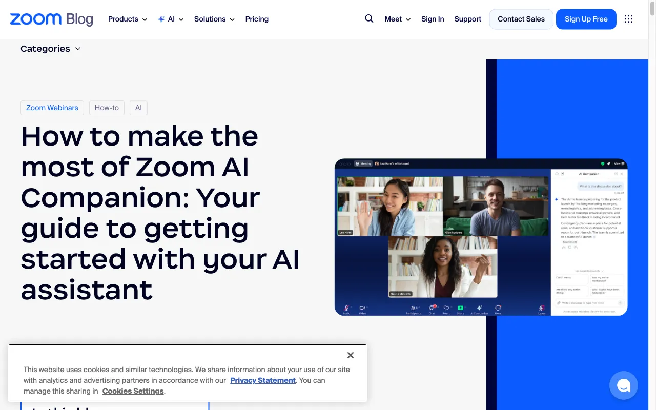 Zoom IQ — preview screenshot