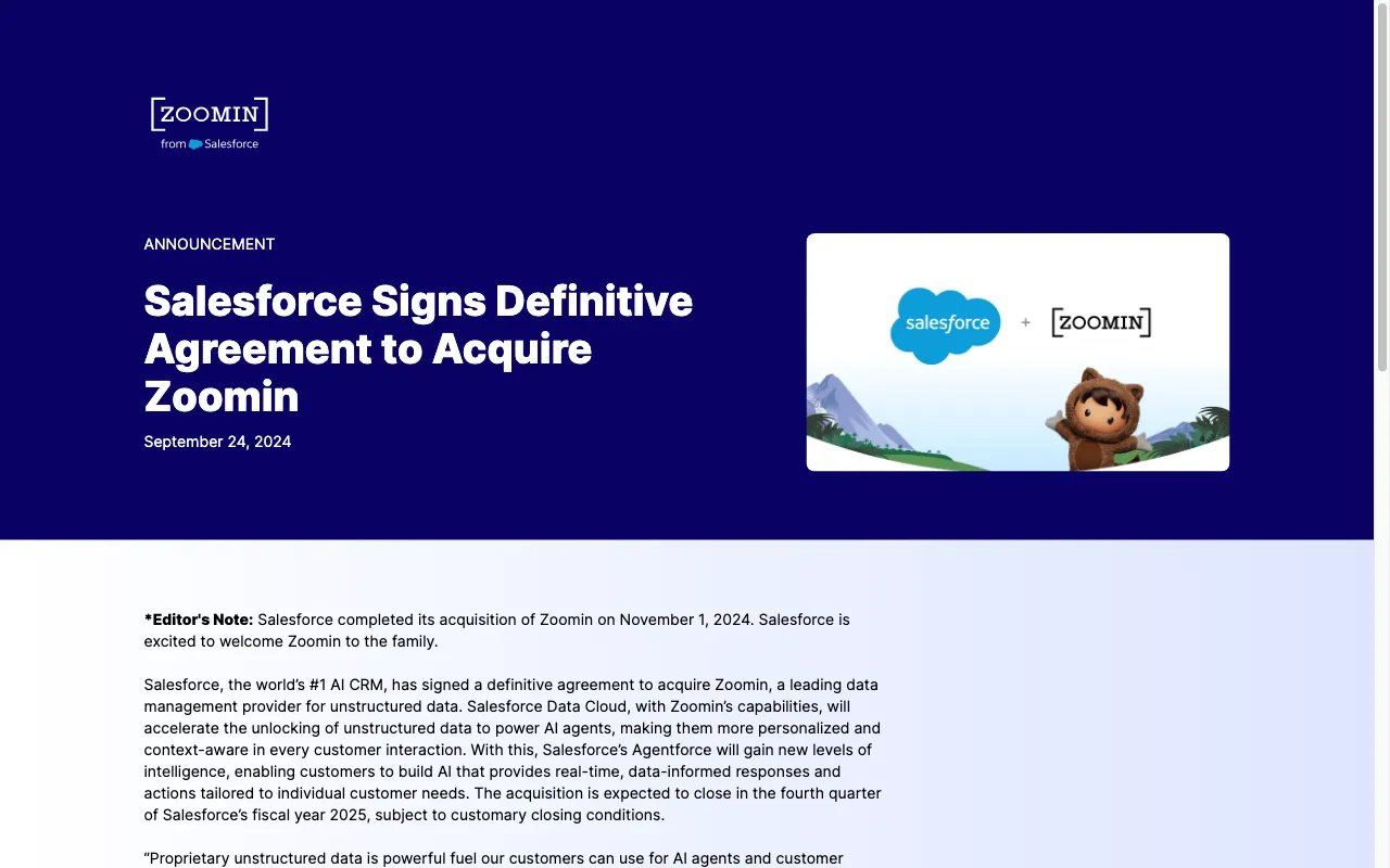 Zoomin Software — preview screenshot