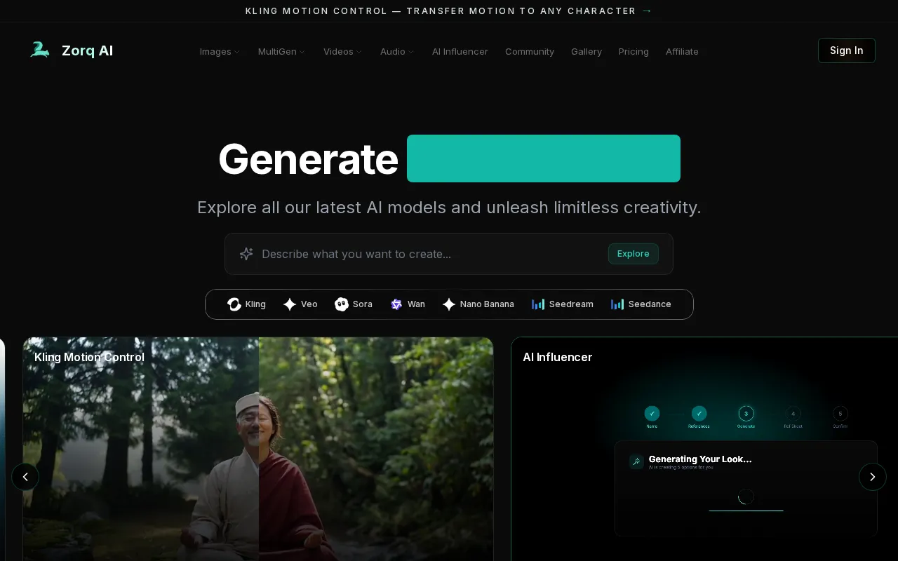 Zorq AI — preview screenshot