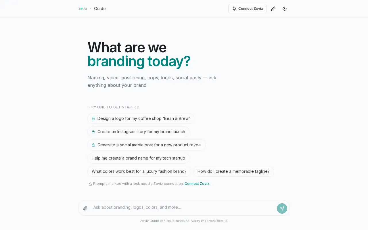 Zoviz Branding Expert — preview screenshot