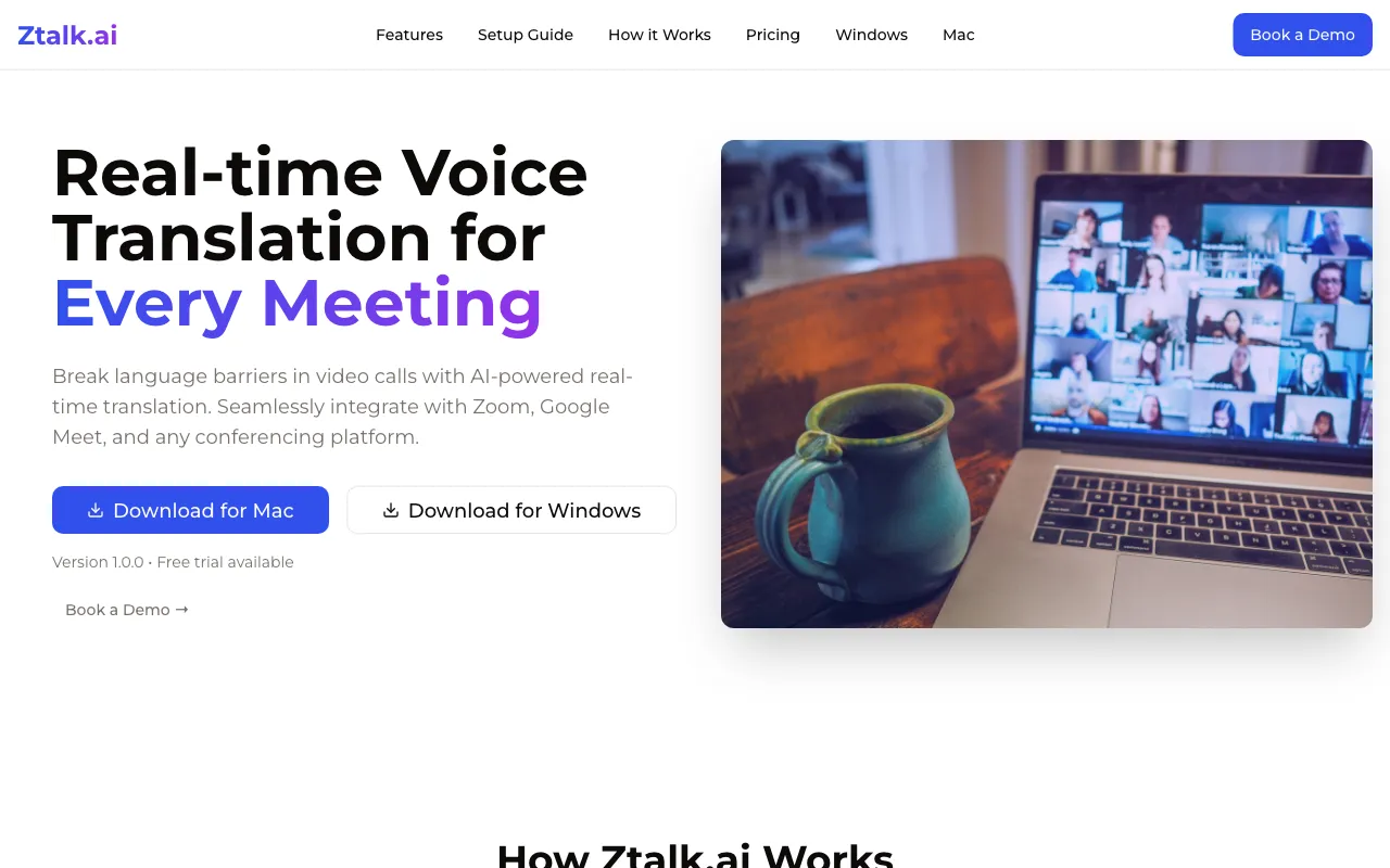 Ztalk.ai — preview screenshot