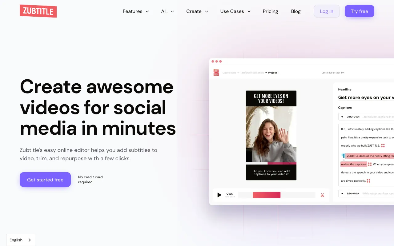 Zubtitle — preview screenshot